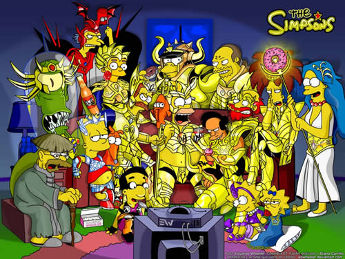 Simpsons Saint Seiya