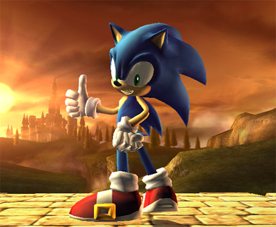 Sonic en Smash Bros Brawl 4
