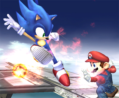 Sonic en Smash Bros Brawl 5