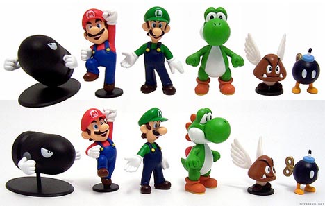Figuras de Mario, Luigi y otros