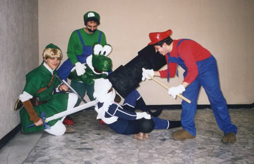 Cosplay Mario Luigi Yoshi Link