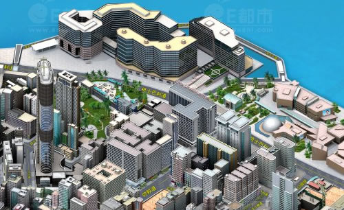 Mapa Pixelado de Hong Kong
