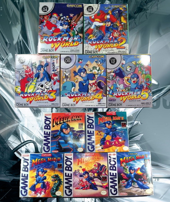 Portadas norteamericanas y japonesas de toda la colección para Game Boy.