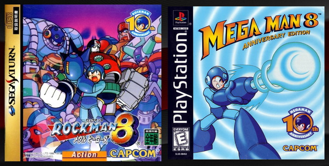 Izquierda portada de Sega Saturn - Derecha portada PlayStation.